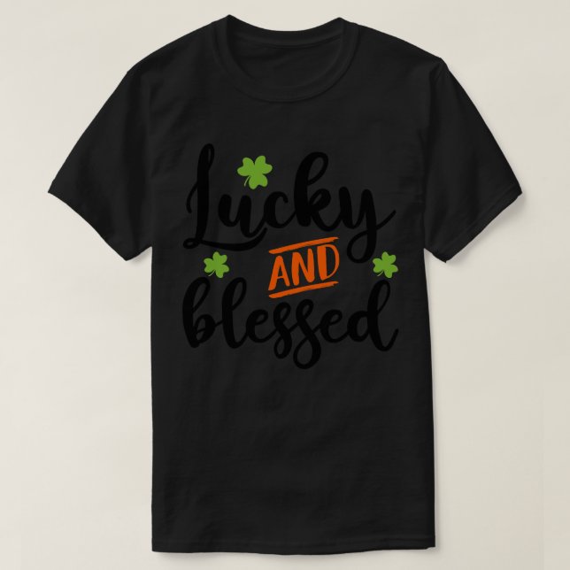 T-shirt Heureux et bénis 1 (Design devant)