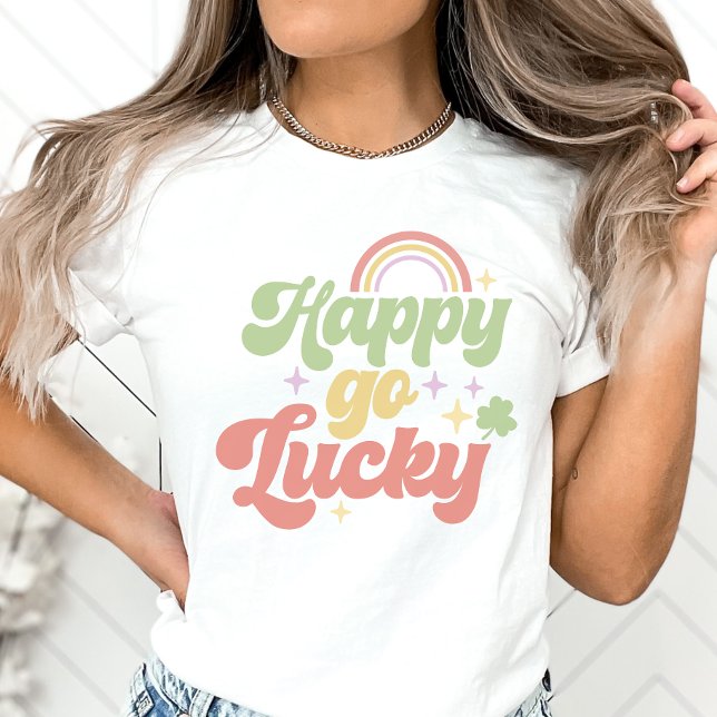 T-shirt Heureux Go Lucky Shirt, Saint Patri Day Lucky (Créateur téléchargé)