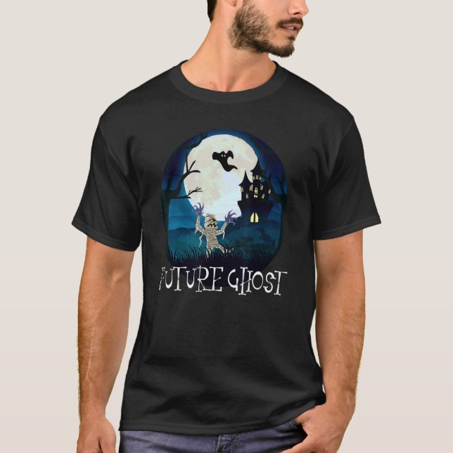 T-SHIRT HEUREUX HALLOWEEN FUTURE GHOST (Devant)