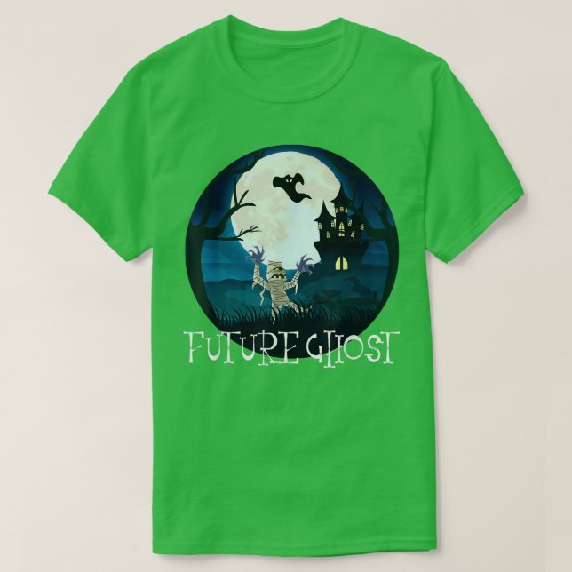 T-SHIRT HEUREUX HALLOWEEN FUTURE GHOST 1548 (Design devant)