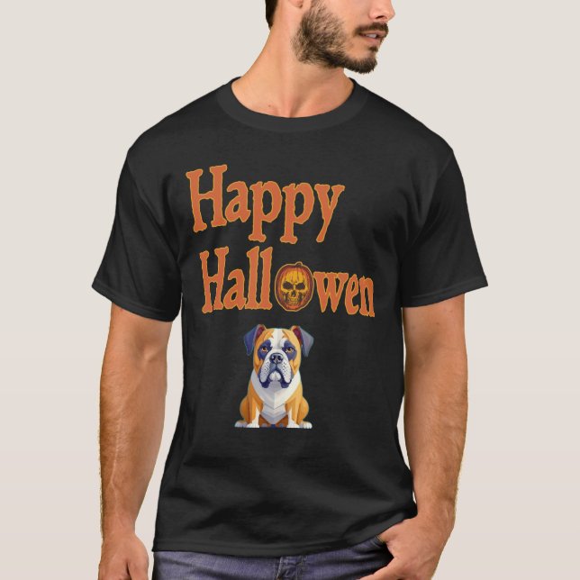 T-SHIRT HEUREUX HALLOWEN (Devant)