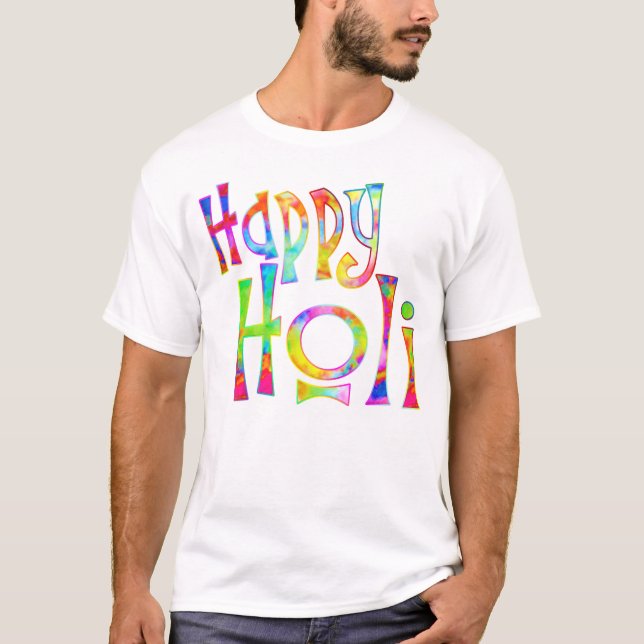 T-shirt HEUREUX HOLI ! - Diffuser le message Holi (Devant)
