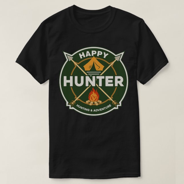 T-SHIRT HEUREUX HUNTER BADGE (Design devant)