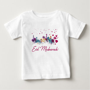 T-shirt heureux islamique de nourrissons de ville
