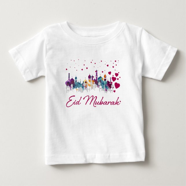 T-shirt heureux islamique de nourrissons de ville (Devant)