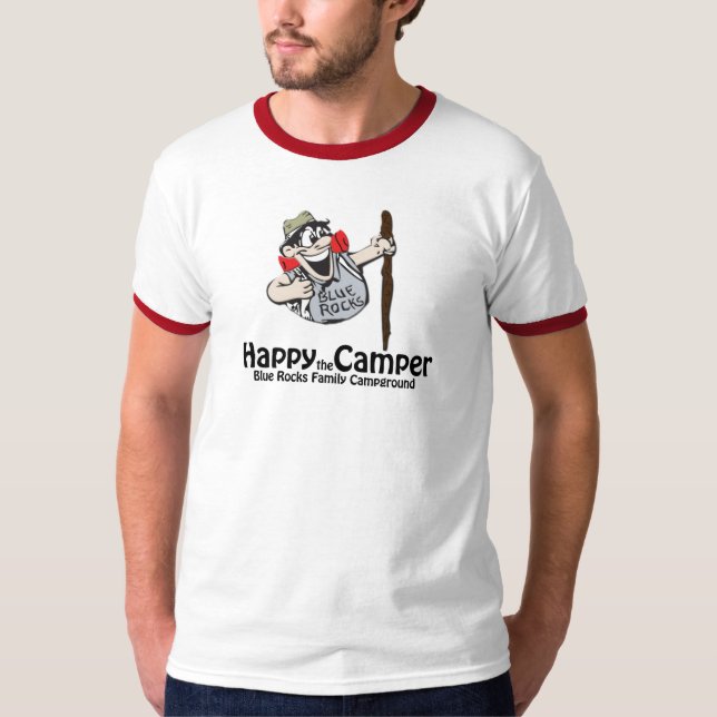 T-shirt Heureux le campeur (Devant)