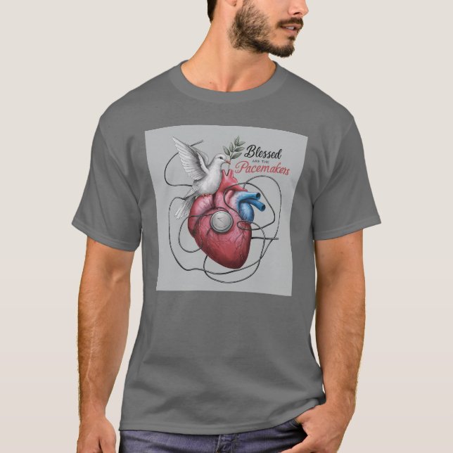 T-shirt Heureux les stimulateurs cardiaques (Devant)