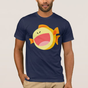 T-shirt heureux mignon de poissons de bande