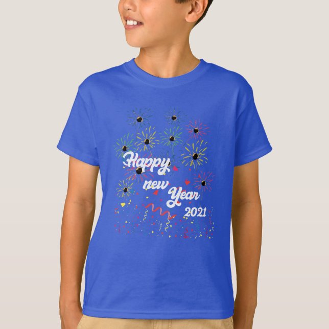 T-shirt heureux nouvel an 2021 (Devant)