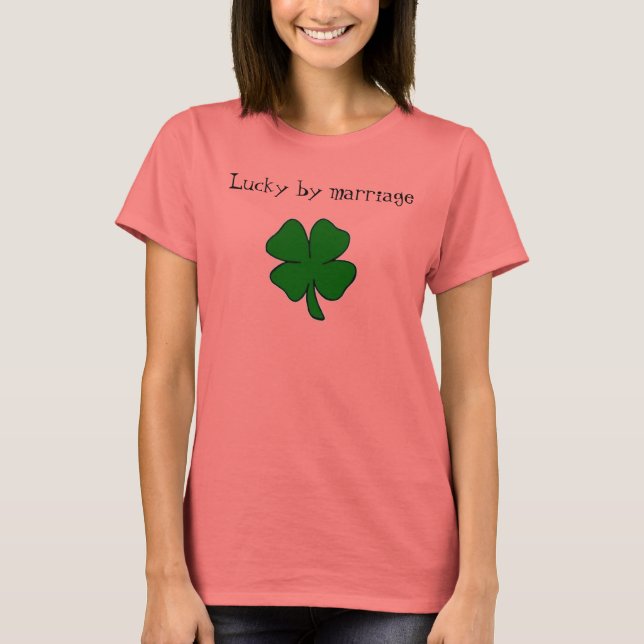 T-shirt Heureux par le mariage (Devant)