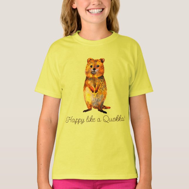 T-shirt Heureux Quokka (Devant)