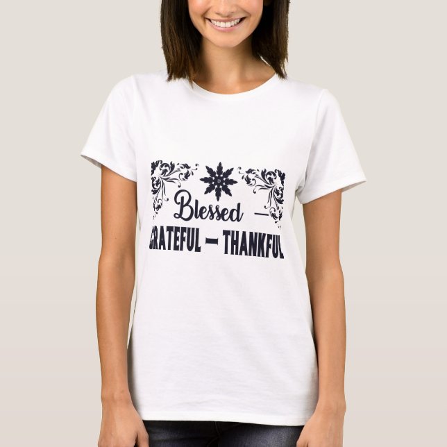T-shirt Heureux Remerciements (Devant)