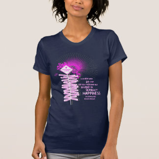 T-shirt Heureux rose