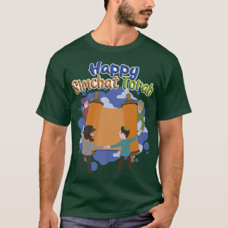 T-shirt Heureux Simchat Torah, Pour Hommes, Femmes & Enfan
