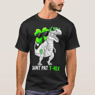 T-shirt Heureux St Pat Rex Saint Patrick Dinosaur Garçons
