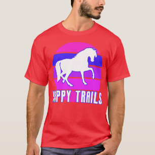 T-SHIRT HEUREUX TRAILS CHEVAL BLANC