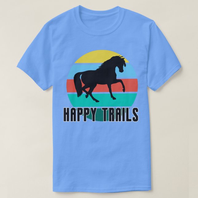 T-shirt HEUREUX TRAILS Horse (Design devant)