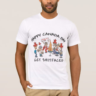T-shirt heureux très drôle de jour du Canada