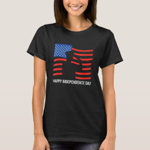 T-shirt Heureux Vétéran de l'Indépendance Fier Soldat Amér