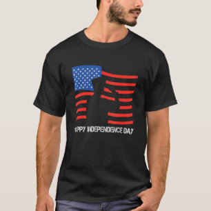T-shirt Heureux Vétéran de l'Indépendance Soldat Américain