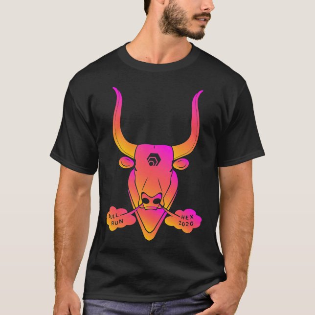 T-shirt HEX Crypto Bull Run 2020 HEX Crypto Logo Premium T (Devant)