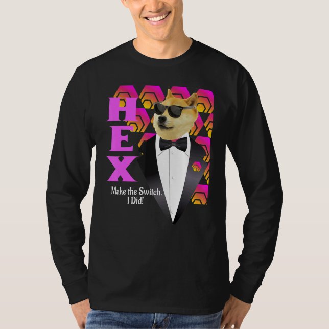 T-shirt Hex Hexican Cryptomonnaie Bitcoin Pulsechain (Devant)