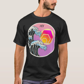 T-shirt HEX Japanese Art Wave Crypto Cryptocurrency Logo 