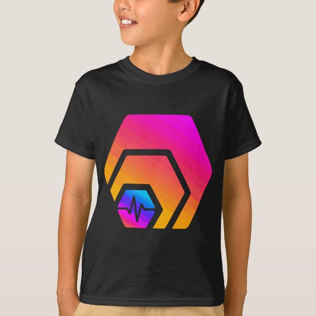 T-shirt HEX PulseChain Crypto PLS Logo CryptoCurrency Stad (Devant)