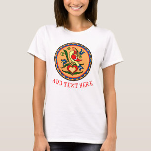 T-shirt Hex Sign Dutch Bird, modifier le texte,
