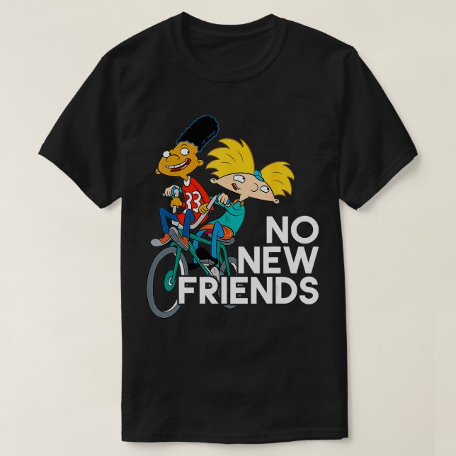T-shirt Hey Arnold Pas De Nouveaux Amis (Design devant)