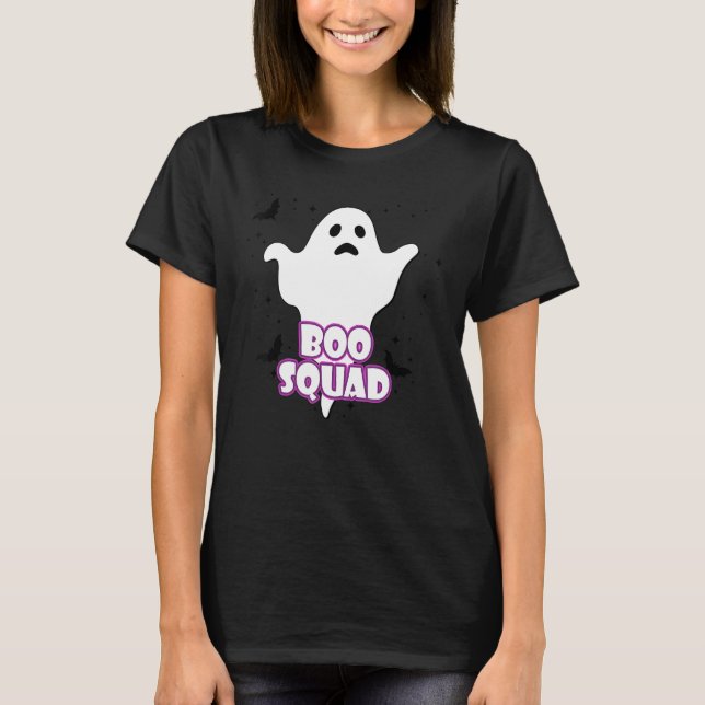 T-shirt Hey Boo Citrouille Boo Squad Halloween Boo Hallowe (Devant)