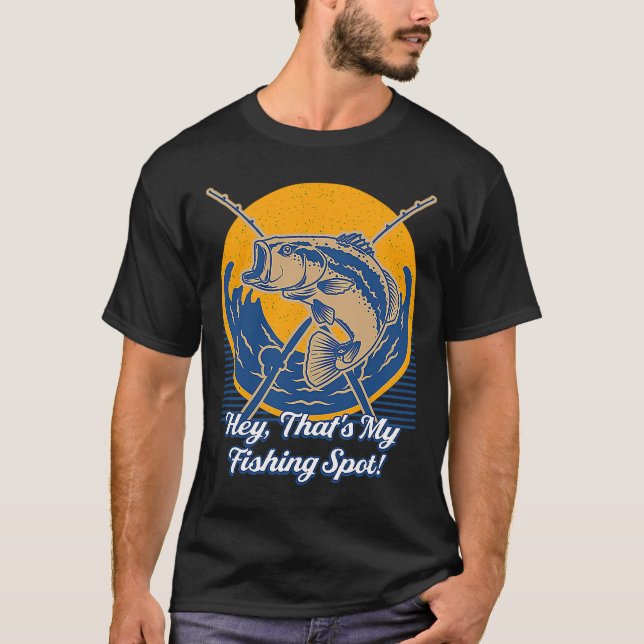 T-shirt Hey c'est mon point de pêche Introvert Lacs Antiso (Devant)