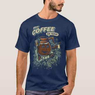 T-shirt Hey Coffee