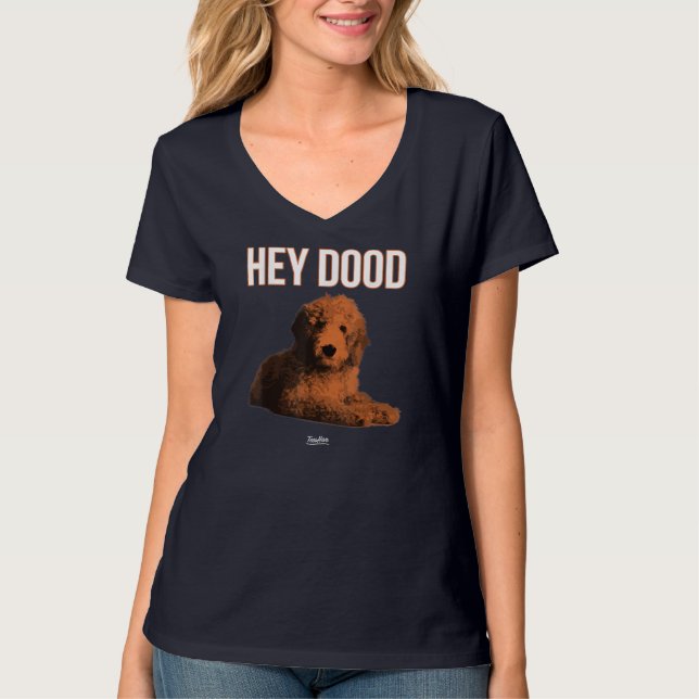 T-shirt Hey Dood Goldendoodle (Devant)