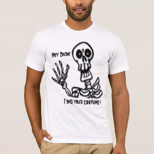 T-shirt Hey Dude Skeleton