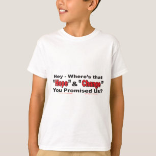 T-shirt Hey—Espoir et changement