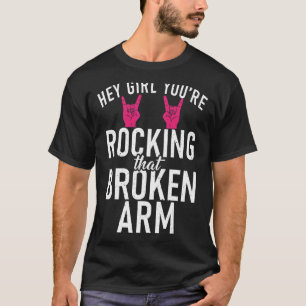 T-shirt Hey Fille, Tu Frappes Cette Récupération De Bras C