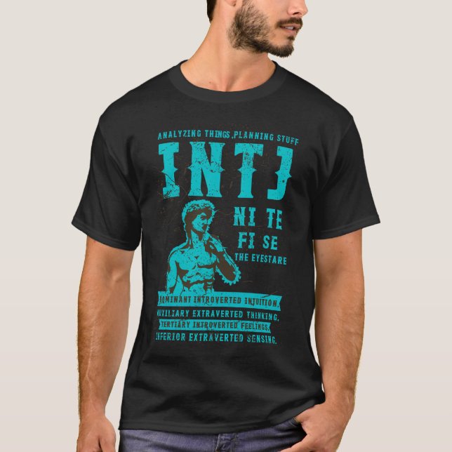 T-shirt Hey INTJ personnalité type The Analyst (Devant)