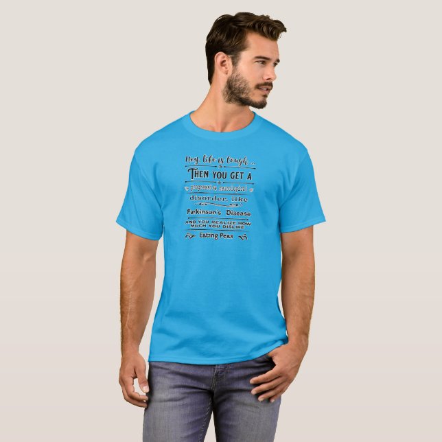 T-shirt Hey la vie mange des petits pois (Devant entier)