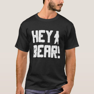 T-shirt Hey Ours Randonnée à l'extérieur Grizzli noir Ours