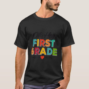 T-shirt Hey Première Année Retour À L'École Enseignants Ét