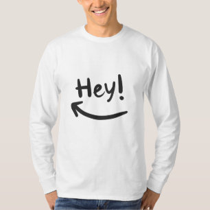 T-shirt Hey souriant