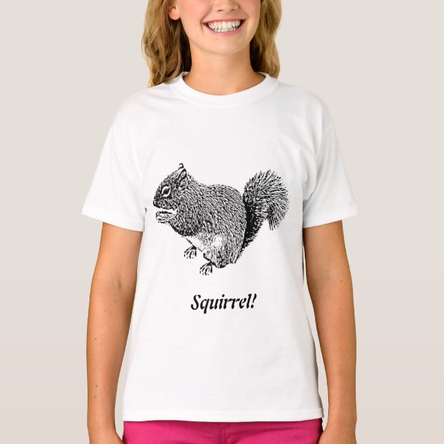 T-shirt Hey Squirrel (Devant)