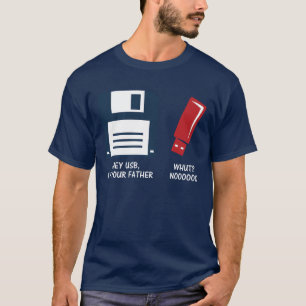 T-shirt Hey Usb Je Suis Votre Père vintage