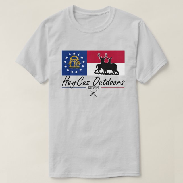 T-shirt HeyCuz en plein air Géorgie (Design devant)