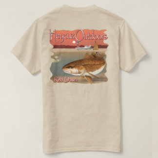 T-shirt HeyCuz En Plein Air Poisson Rouge Dawn Design