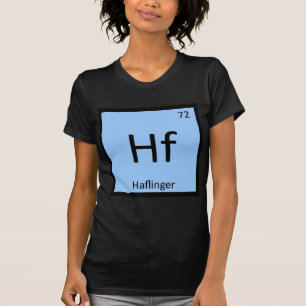 T-shirt Hf - Chimie de poitrine de Haflinger Cheval de tab