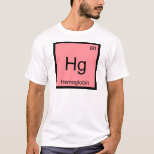 T-shirt Hg - Hemoglobine Chimie Symbole Élément Symbole Bl