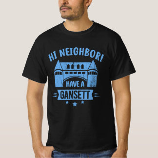 T-shirt Hi Neighbours Ont Un Cadeau Gansett Retro Style