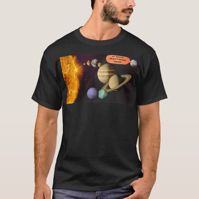 T-shirt Hi Pluto ici (Devant)